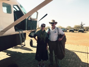 Kevin and Amy Lefcoe with the Sefer Torah